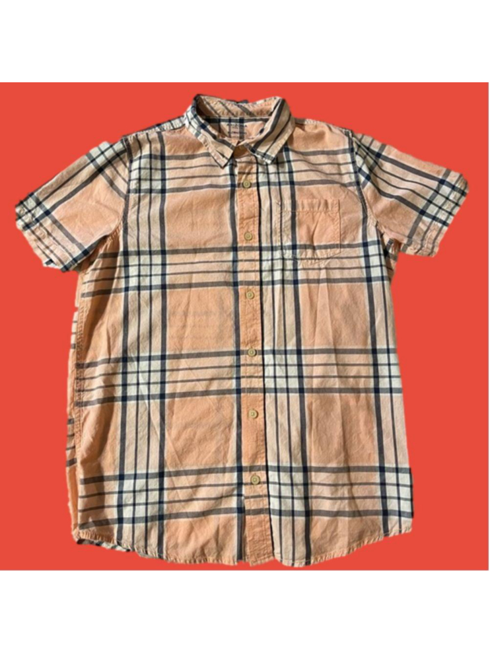 Arizona Plaid Boy’s shirt, Size XL Husky NEVER WORN